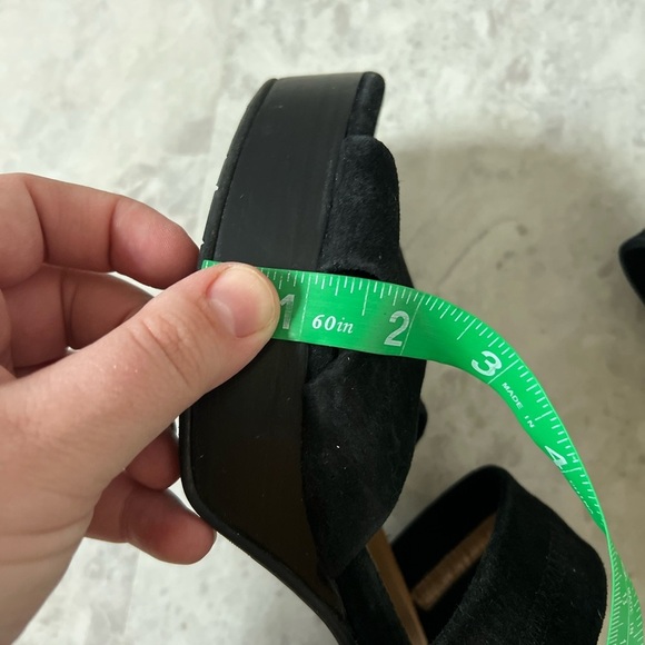 Aquatalia Summer Suede Strappy Platform Block Heel Sandals 9 Chunky Dress Classy - Picture 9 of 9